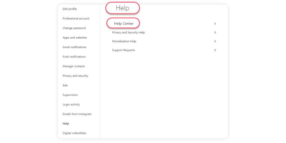 इंस्टाग्राम अकाउंट डिलीट कैसे करे Desktop 2