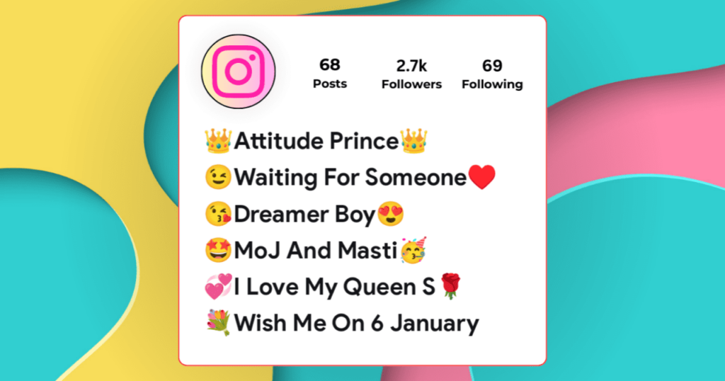 Attitude Instagram Bio for Boys