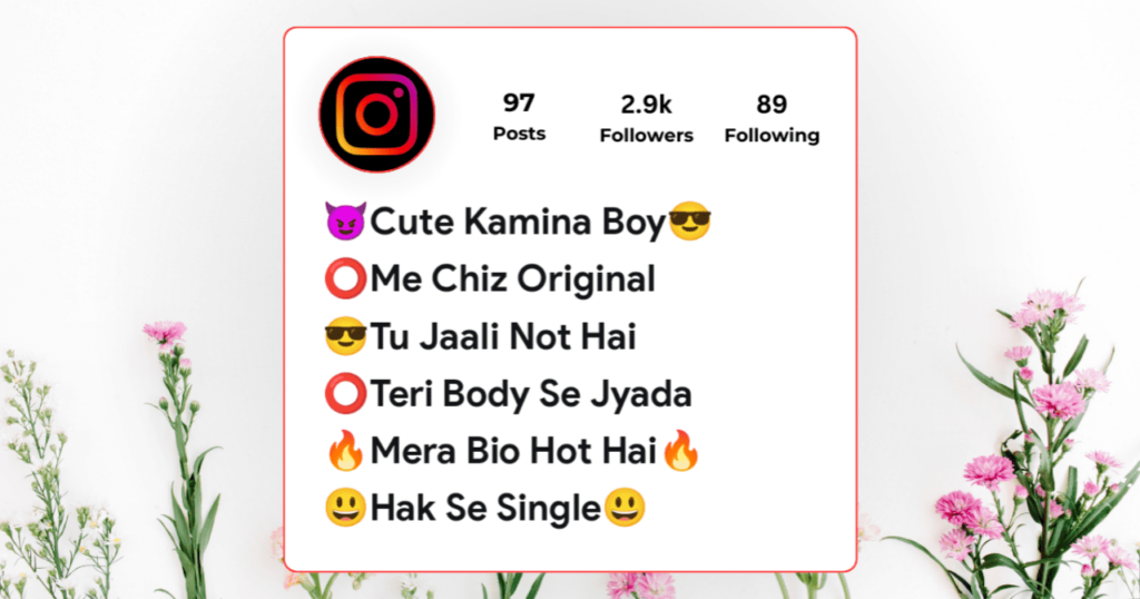 Instagram Bio For Boys With Emoji