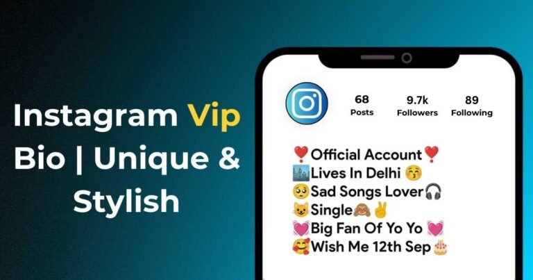 Instagram Vip Bio