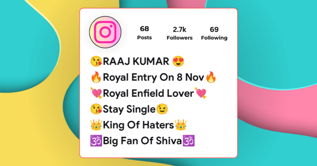 Unique Instagram Bio for Boys